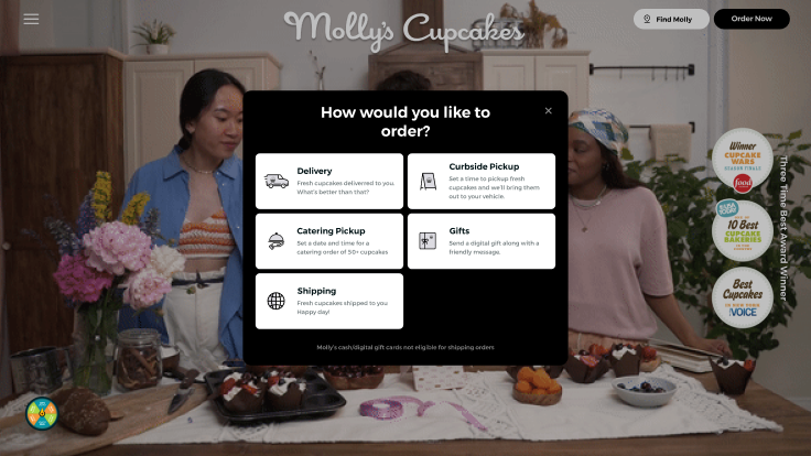 Food ordering eCommerce website design